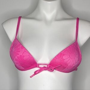 Calzedonia Cobey Pink Floral Strappy Bikini Top XS/S